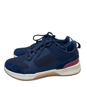 VIONIC Womens Fearless Lace Up Comfort Sneakers US 6 EU 37 Dark Blue Berry Shoes